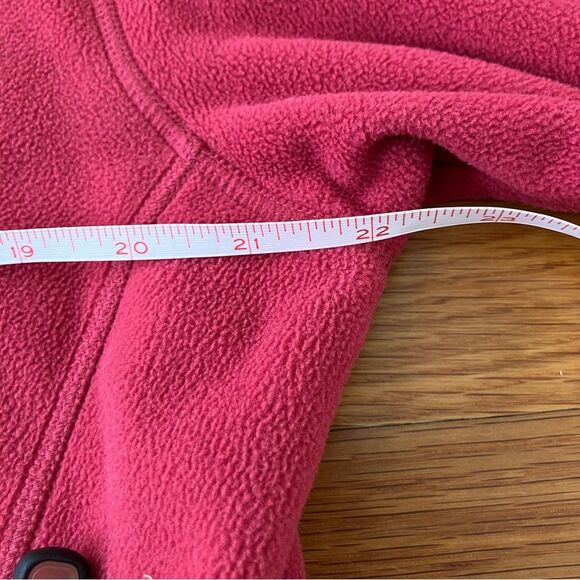 L.L. Bean Maroon Red Katahdin Fleece Zip-Up Jacket Coat Medium Spring Outdoor - Picture 10 of 13